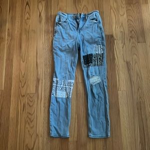 Hollister ultra high rise mom jean